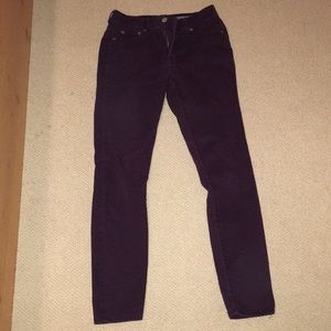 Purple high waisted skinny jeans